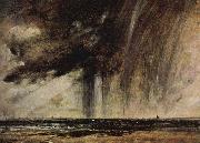 John Constable Constable Seascape Study with Rain Cloud c.1824 oil painting reproduction